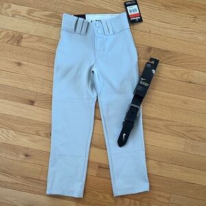 Marucci Kids' Gray Baseball Pants and Nike Belt